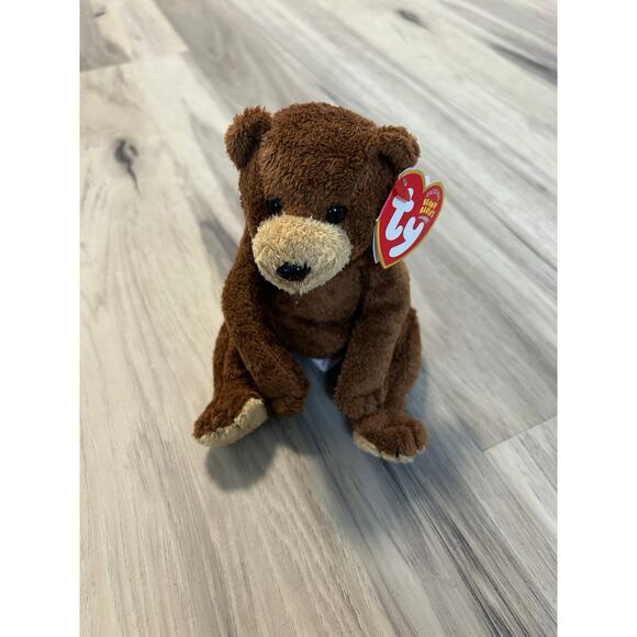 TY Beanie Baby - BIXBY the Bear (8 inch) - NWT Stuffed Animal Toy - Picture 1 of 6